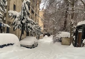 دیشب نیم متر در تهران برف بارید+عکس